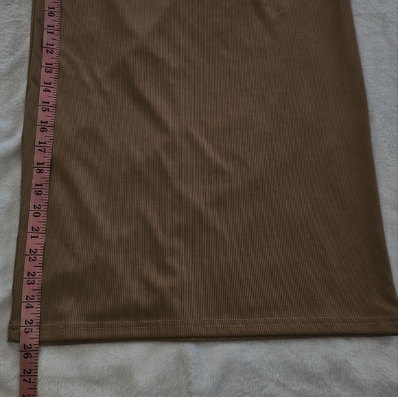 CIDER RIBBED SOLID ELASTIC WAIST WIDE LEG PANTS NWT - Picture 5 of 7